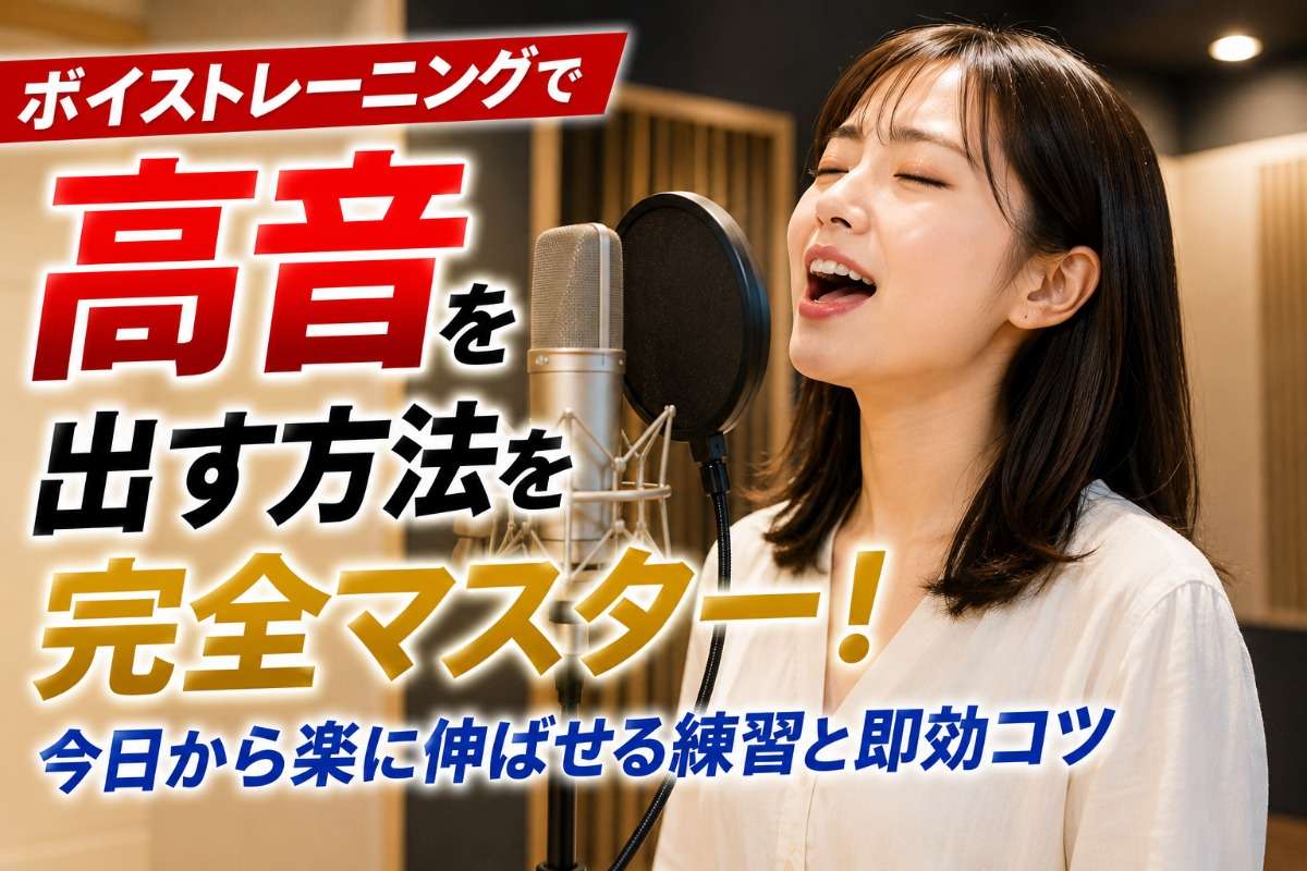 ボイストレーニングで高音を出す方法を完全マスター！今日から楽に伸ばせる練習と即効コツ